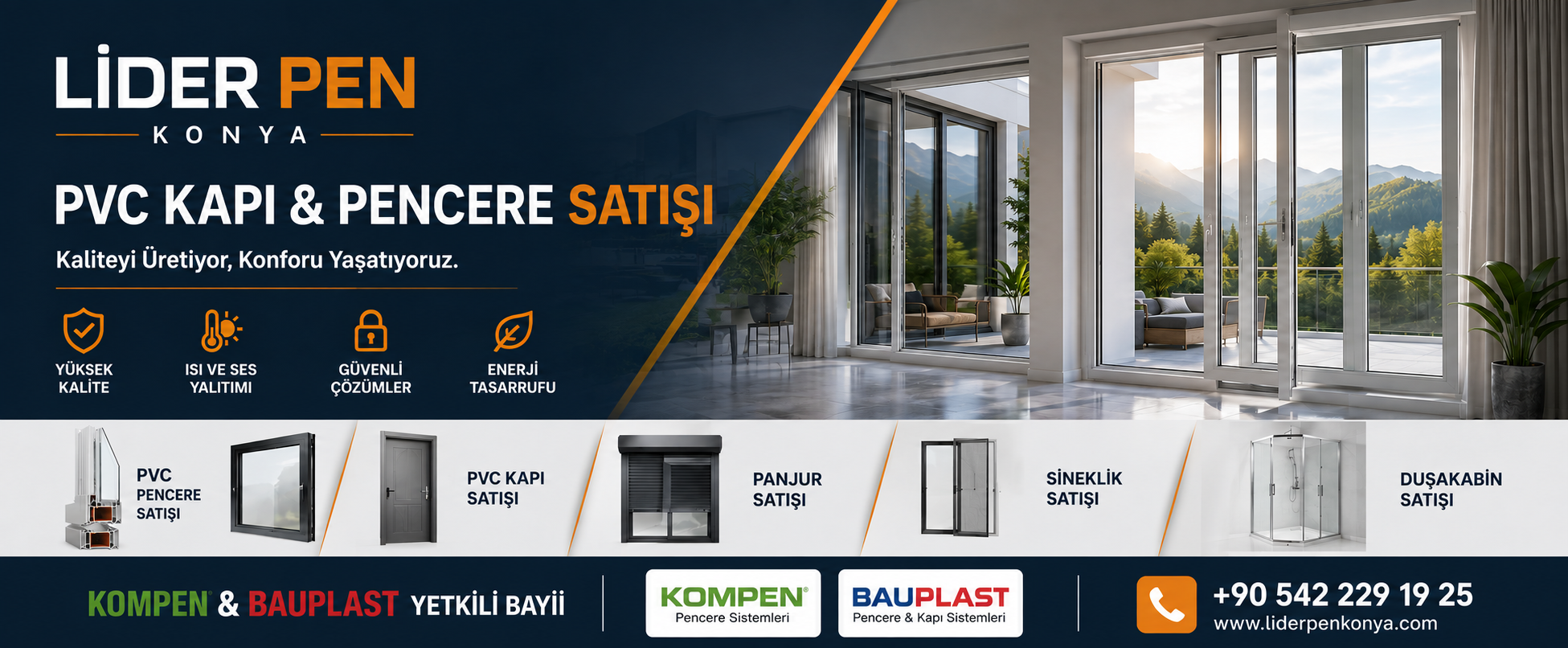 PVC kapı pencere satışı Konya